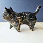 Persian Golden Black Marble Cat | Midnight Elegance