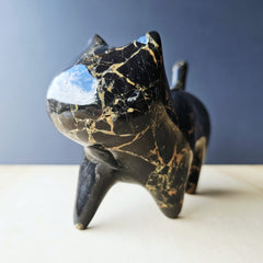 Persian Golden Black Marble Cat | Midnight Elegance