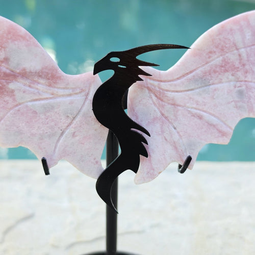 Pink Opal Dragon | On Stand 262gms