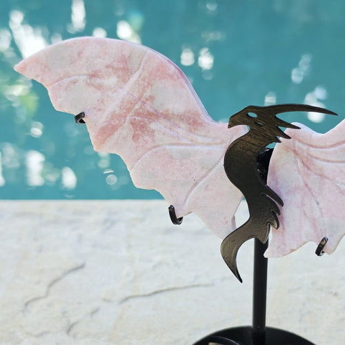 Pink Opal Dragon | On Stand 262gms