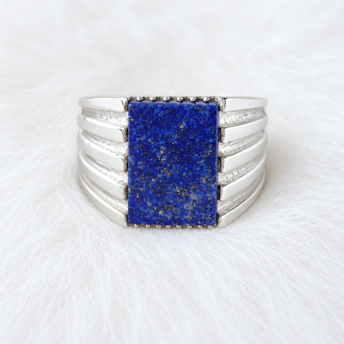 Men’s Lapis Lazuli Statement Ring