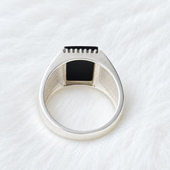 Men’s Black Onyx Signet Ring