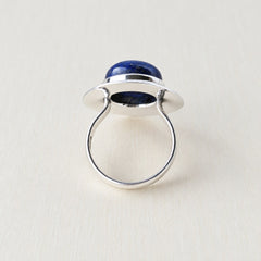 Sterling Silver Lapis Lazuli Unisex Ring