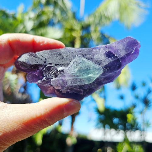 Polychromatic Blue Octahedral Fluorite | 152gms