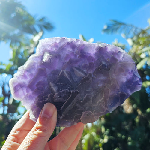 Polychromatic Blue Octahedral Fluorite | 886gms