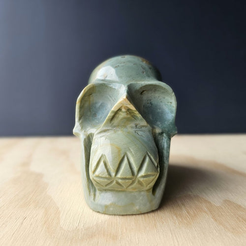 Polychrome Jasper Skull | Primordial Guardian