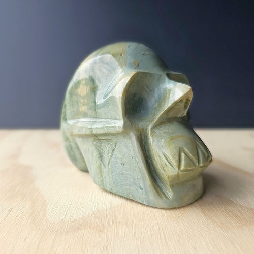 Polychrome Jasper Skull | Primordial Guardian