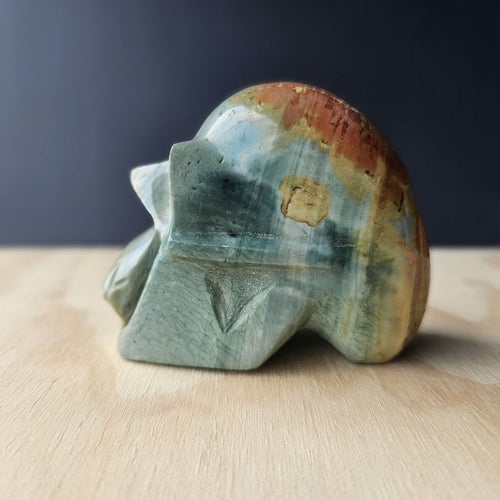 Polychrome Jasper Skull | Primordial Guardian