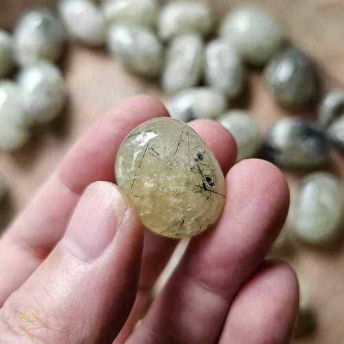 Prehnite & Epidote Tumbled Stones