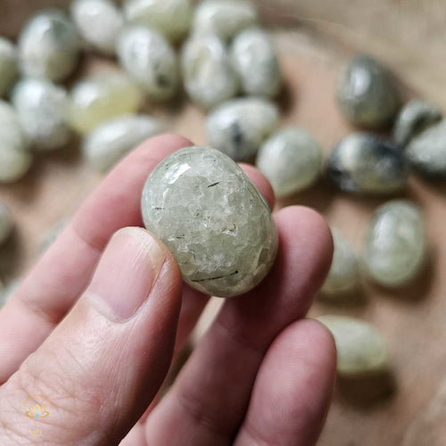 Prehnite & Epidote Tumbled Stones