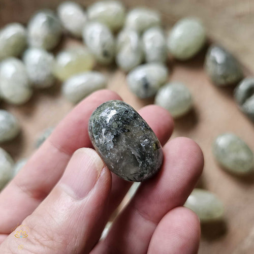 Prehnite & Epidote Tumbled Stones