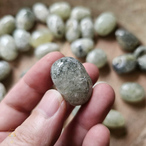 Prehnite & Epidote Tumbled Stones