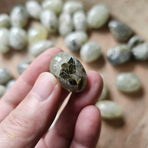 Prehnite & Epidote Tumbled Stones