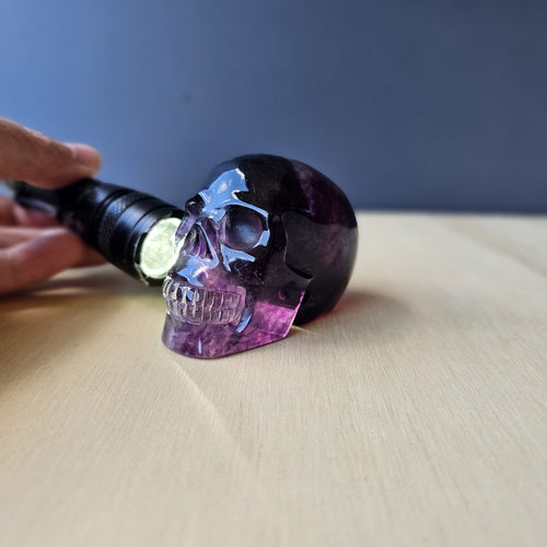 Purple Fluorite Skull | The Violet Oracle