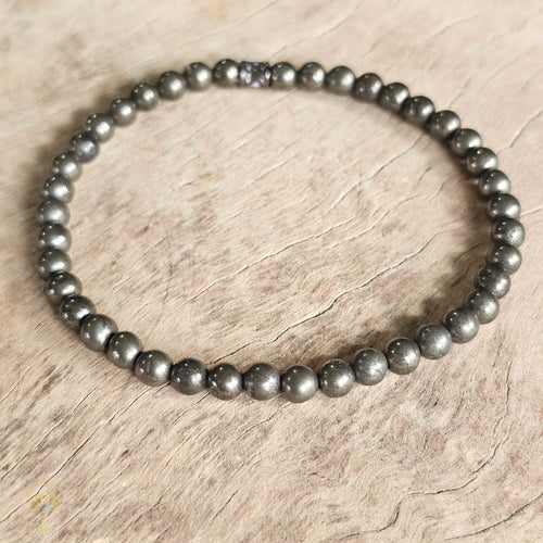 Pyrite Bracelet | 6mm Beads