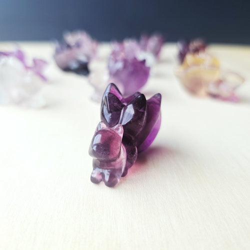 Rainbow Fluorite 9 Tail Foxes| The 9 Tails Collective