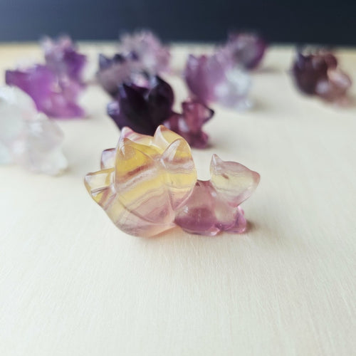 Rainbow Fluorite 9 Tail Foxes| The 9 Tails Collective