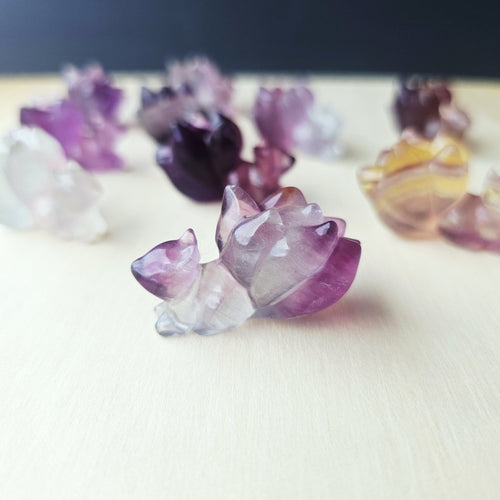 Rainbow Fluorite 9 Tail Foxes| The 9 Tails Collective