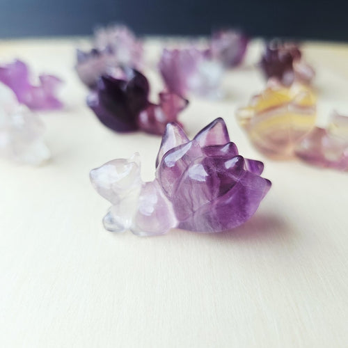 Rainbow Fluorite 9 Tail Foxes| The 9 Tails Collective