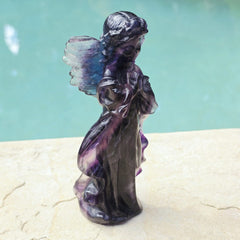 Rainbow Fluorite Angel | Guardian Of Light