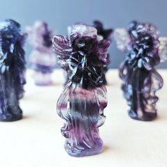 Rainbow Fluorite Angels | Guardian Angel