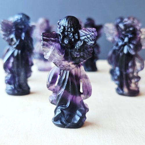 Rainbow Fluorite Angels | Guardian Angel