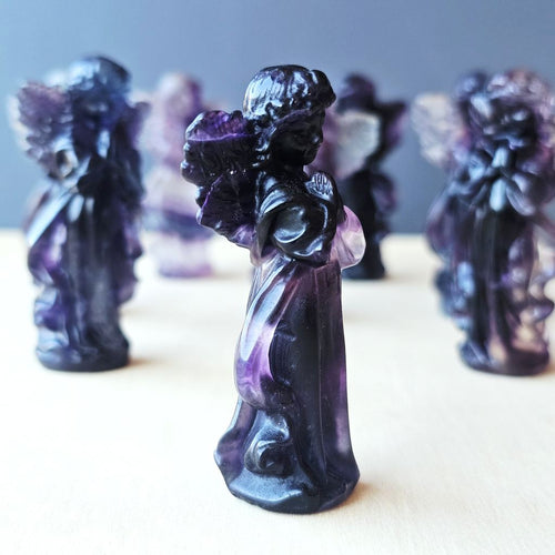 Rainbow Fluorite Angels | Guardian Angel