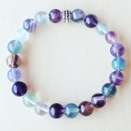 Rainbow Fluorite Bracelet | Rainbow Clarity
