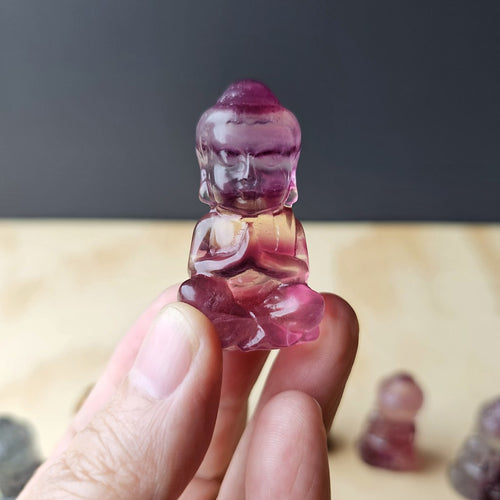 Rainbow Fluorite Buddha | Carving