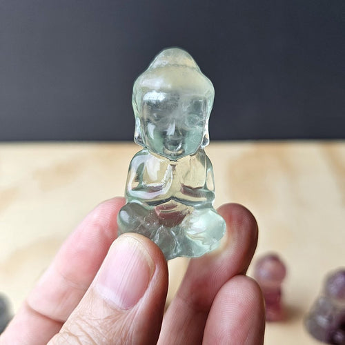 Rainbow Fluorite Buddha | Carving