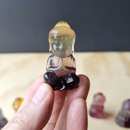 Rainbow Fluorite Buddha | Carving