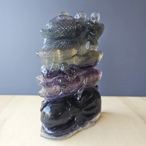 Rainbow Fluorite Carving | Rainbow Reefscape