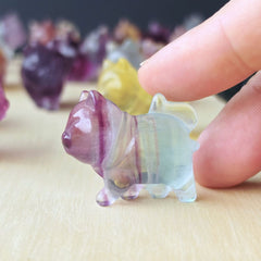 Rainbow Fluorite Cats | Rainbow Mystics