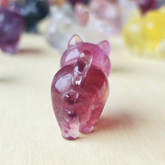 Rainbow Fluorite Cats | Rainbow Mystics