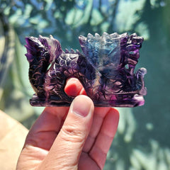 Rainbow Fluorite Dragon | 271gms