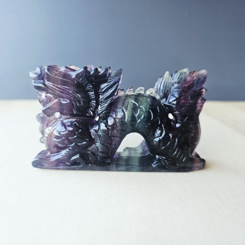 Rainbow Fluorite Dragon | 294gms