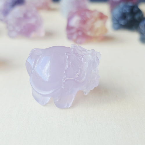 Rainbow Fluorite Dragon Turtles | Banded Light Guardians