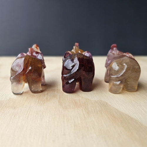 Rainbow Fluorite Elephant | Carving