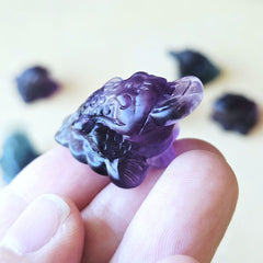 Rainbow Fluorite Money Toad | Fluorite Fortune Toad