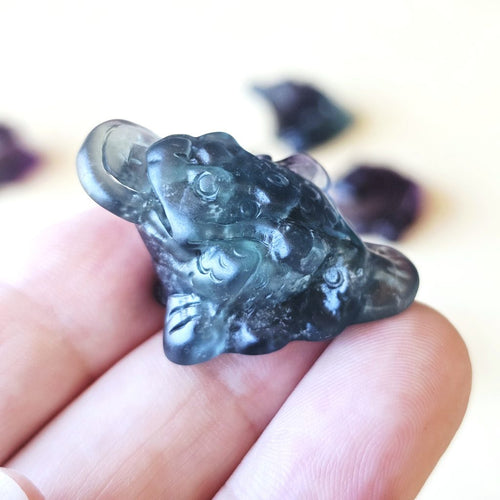 Rainbow Fluorite Money Toad | Fluorite Fortune Toad