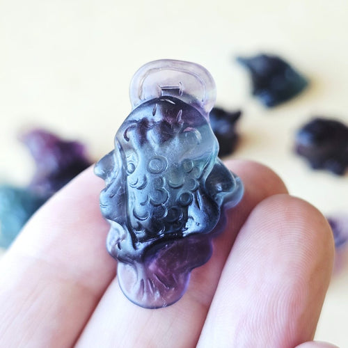 Rainbow Fluorite Money Toad | Fluorite Fortune Toad