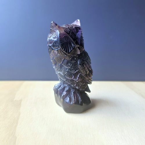 Rainbow Fluorite Owl | The Rainbow Seer Of Clarity