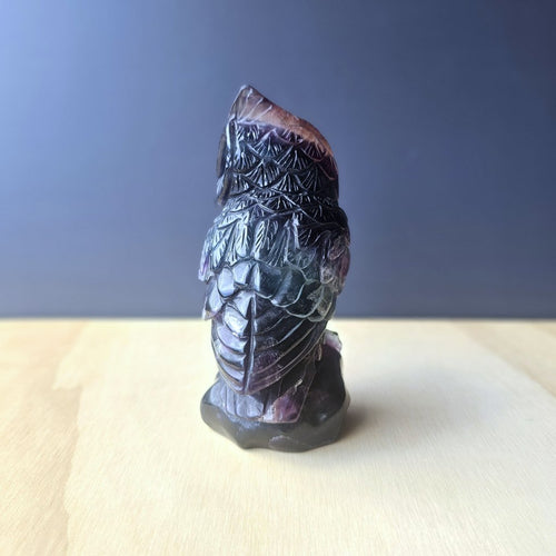 Rainbow Fluorite Owl | The Rainbow Seer Of Clarity