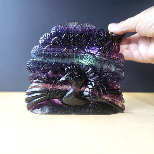 Rainbow Fluorite Peacock | Bird Guardian Of Clarity