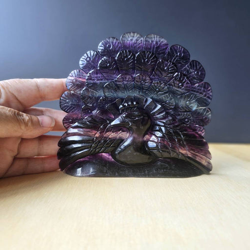 Rainbow Fluorite Peacock | Bird Guardian Of Clarity