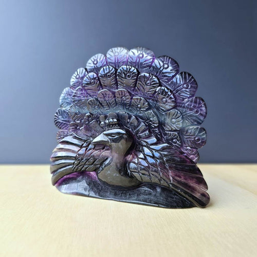 Rainbow Fluorite Peacock | Bird Guardian Of Clarity