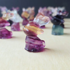 Rainbow Fluorite Reindeers | Colourful Christmas
