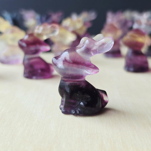 Rainbow Fluorite Reindeers | Colourful Christmas