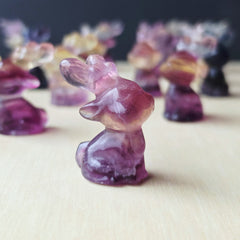 Rainbow Fluorite Reindeers | Colourful Christmas