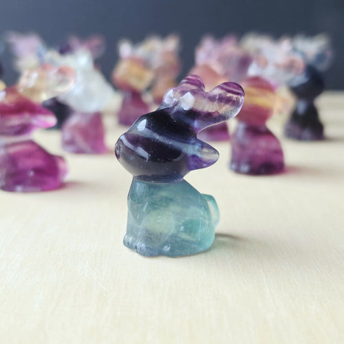 Rainbow Fluorite Reindeers | Colourful Christmas